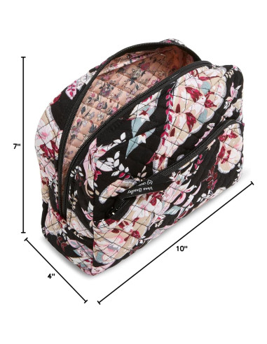 Organizador de Maquillaje Grande Vera Bradley Algodón Reciclado