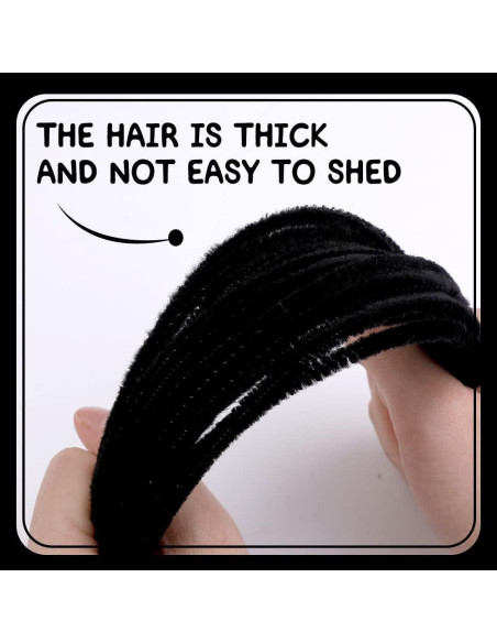 180 Limpiadores de Tubos Chenille Negros SHWAKK 30 cm Manualidades