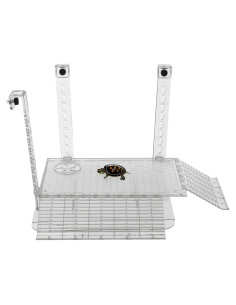 Plataforma de Sol para Tortugas Tideme, Transparente, 30x29.2x24.9 cm