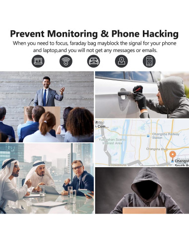 Bolsas Faraday Simket para Teléfonos y Llaves de Auto - 2 Piezas