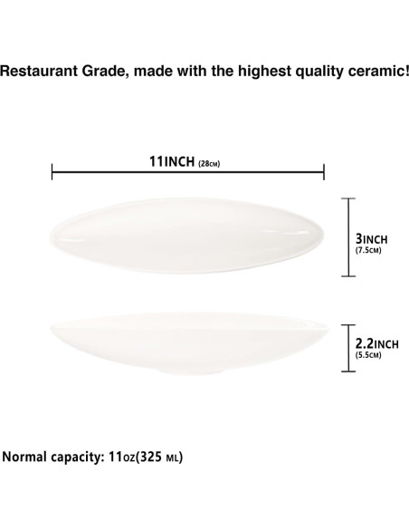 Set de 4 Platos de Cerámica para Mazorca 28 cm LIUYWYHCF