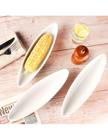 Set de 4 Platos de Cerámica para Mazorca 28 cm LIUYWYHCF