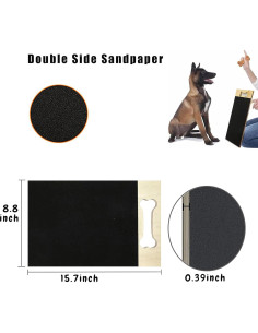 Tablero de Rascado para Perros Cdycam 39.9x22.4cm Negro 2