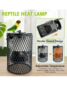 Bombilla de Calor Cerámica Hamiledyi 0-100W Ajustable para Reptiles 2