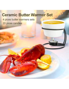 Juego de Calentadores de Mantequilla Luvan 12.8oz Cerámica 2