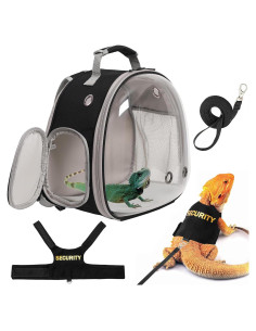 Mochila Transportadora para Dragón Barbudo Halinfer Negra