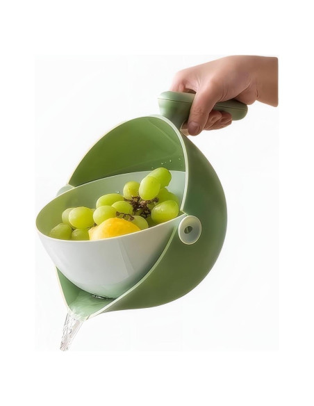Colador de Cocina 2 en 1 Elite Aiwei Verde Aguacate 295g
