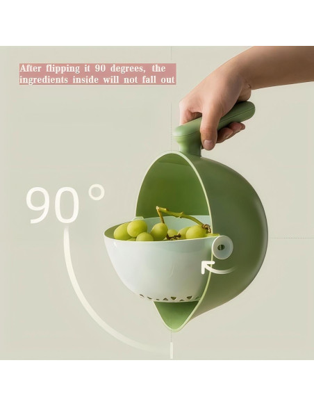 Colador de Cocina 2 en 1 Elite Aiwei Verde Aguacate 295g