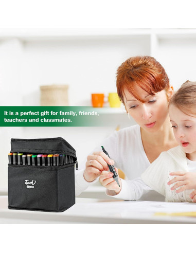 Marcadores de Dibujo GCVOPTON 60 Colores Doble Punta