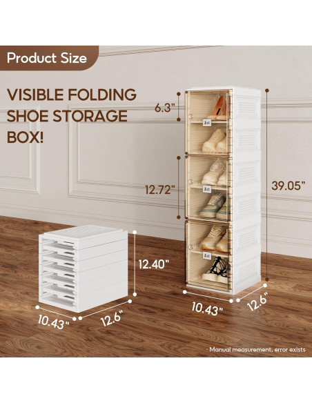 Caja Organizadora de Zapatos ANTBOX 6 Capas 6 Compartimentos