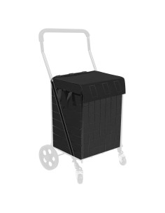 Forro de carrito de compras Kiffler negro 37.3x33.5x50.8 cm