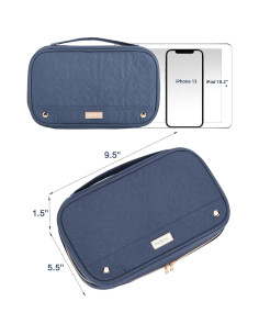 Estuche de Joyería NISHEL Azul Egeo Compacto 24.1x14cm 2