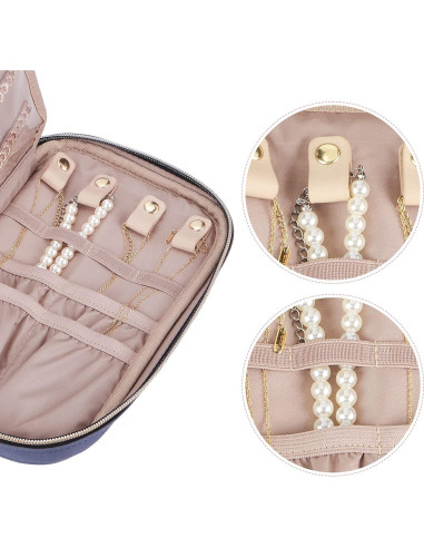 Estuche de Joyería NISHEL Azul Egeo Compacto 24.1x14cm