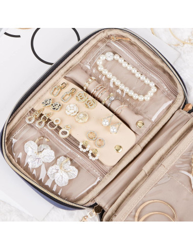 Estuche de Joyería NISHEL Azul Egeo Compacto 24.1x14cm