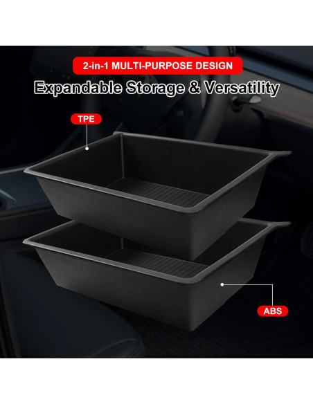 Organizador Bajo el Asiento ZDOLL para Tesla Modelo Y/X 2019-2024