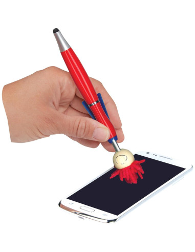 Juego de bolígrafos y stylus Geddes 18 unidades MOP colores