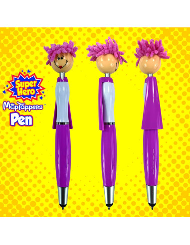 Juego de bolígrafos y stylus Geddes 18 unidades MOP colores
