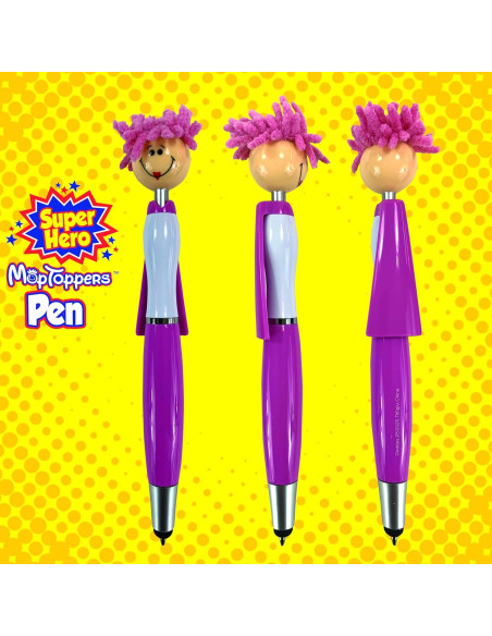Juego de bolígrafos y stylus Geddes 18 unidades MOP colores