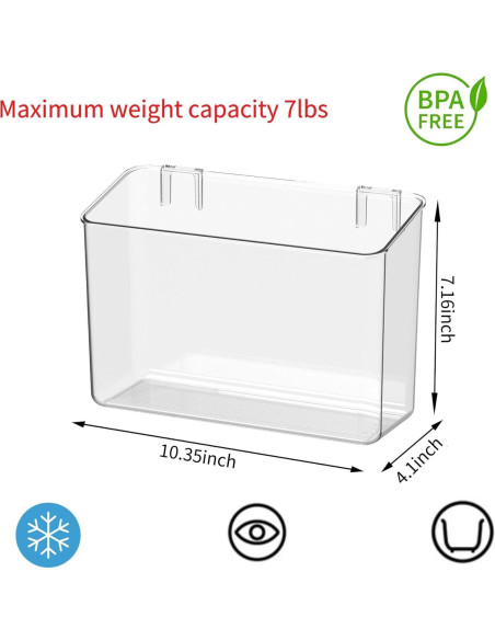 Organizador de Puerta Gabinete Vacane 1 Paquete Grande 10.4x26.3x18.2 cm