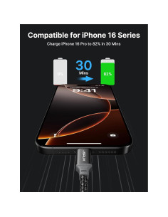 Cable USB C a USB C 100W JSAUX 1.0m - Carga Rápida 2-Pack 2