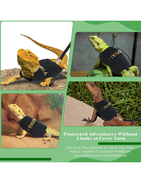 Conjunto Arnés y Correa Ajustable Quilax para Dragón Barbudo Conjunto Arnés y Correa Ajustable Quilax para Dragón Barbudo