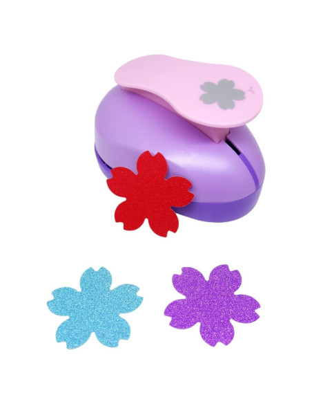 Perforador de Papel Manual CADY 3 Pulgadas Flores de Cerezo