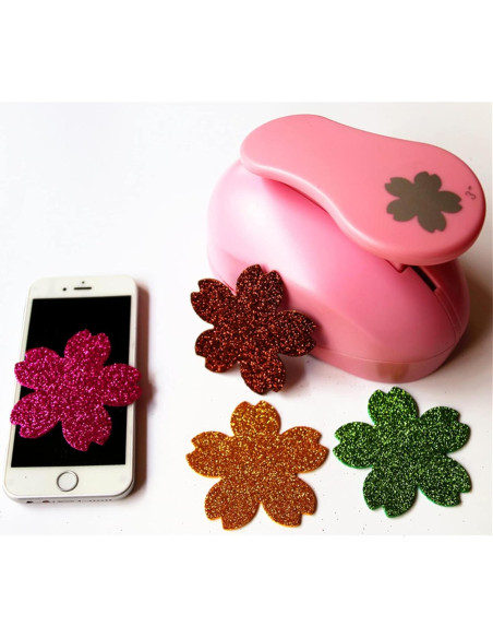 Perforador de Papel Manual CADY 3 Pulgadas Flores de Cerezo