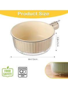 Juego de Coladores Pequeños Iensen 2 Piezas Beige 20.1x15.2 cm 2