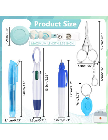 Set de Accesorios para Enfermeras Uaimvie 6 Piezas - Azul