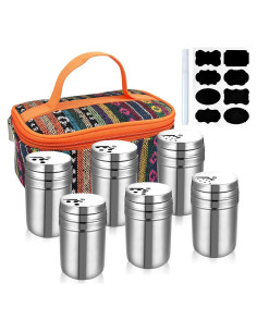 Kit de Molinillos de Especias EZYoutdoor 6 Piezas Acero Inoxidable
