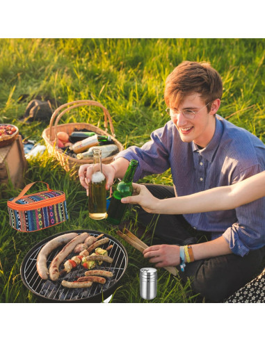 Kit de Molinillos de Especias EZYoutdoor 6 Piezas Acero Inoxidable