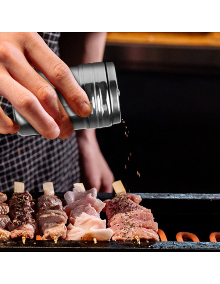 Kit de Molinillos de Especias EZYoutdoor 6 Piezas Acero Inoxidable