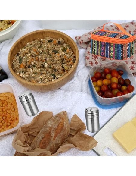 Kit de Molinillos de Especias EZYoutdoor 6 Piezas Acero Inoxidable