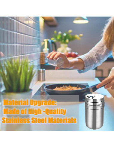 Kit de Molinillos de Especias EZYoutdoor 6 Piezas Acero Inoxidable