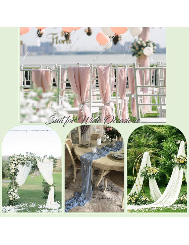 Caminito de Mesa de Tela de Queso Boho Negro 35x305 cm