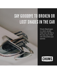 Chums Glasshopper Clip - Soporte para gafas de sol en visera - Negro 2