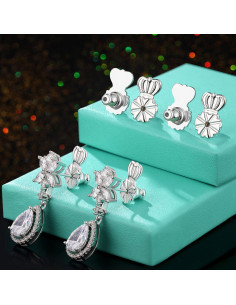 Respaldos de Aretes HAZIFES 6 Pcs Silicona y Latón Multicolor 2