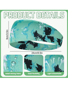 18 Bandas Deportivas KABAKE Camuflaje Absorbentes para Sudor 2