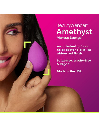 Esponja de Maquillaje Amatista Beautyblender - Reutilizable y Vegana