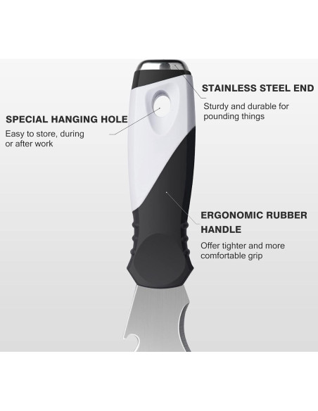 Cuchillo de Masilla 10 en 1 Mister Rui - Raspador Multifuncional