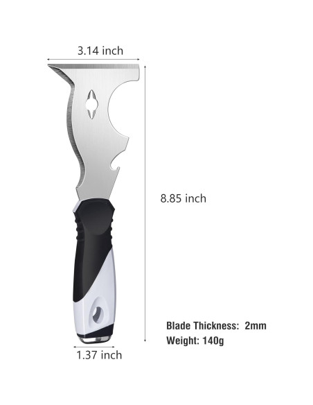 Cuchillo de Masilla 10 en 1 Mister Rui - Raspador Multifuncional