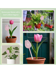 Esferas de Riego de Vidrio Luyseyha 2 PCS 170ml Tulipán 2