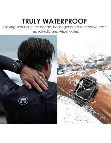 Carcasa Protectora Fullife 2 en 1 para Apple Watch 40mm Negra
