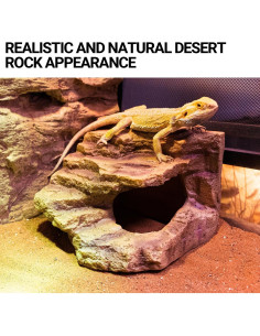 Cueva de Escondite para Reptiles REPTIZOO 17.78cm Resina 2