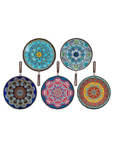 5 Trivetes de Cerámica JGZTJXNK Redondos 17cm Antideslizantes