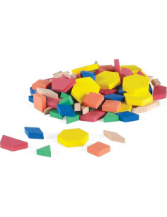 Bloques de Patrón de Espuma Hand2mind - Set de 100 Formas Geométricas 2