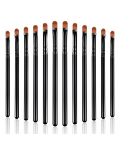 12 Pinceles Correctores de Maquillaje Patelai - Fibra Sintética