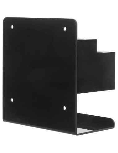 Soporte de Marcadores de Acrílico Negro MyGift con Bandeja para Borrador