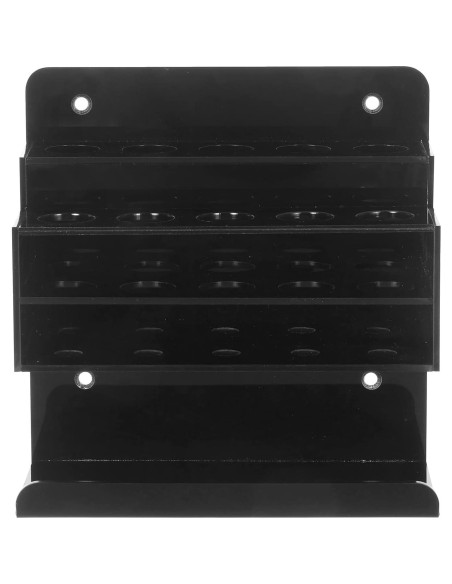 Soporte de Marcadores de Acrílico Negro MyGift con Bandeja para Borrador