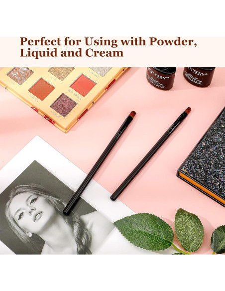 12 Pinceles Correctores de Maquillaje Patelai - Fibra Sintética
